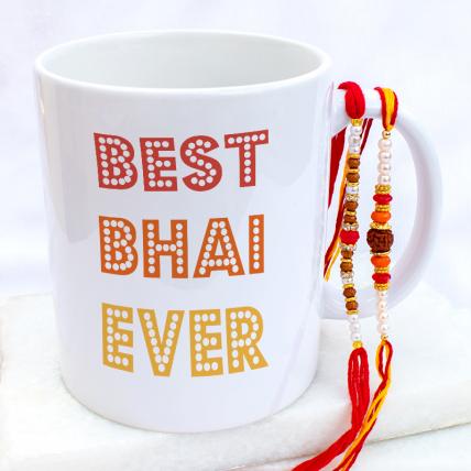 Best Bhai Ever Mug & Rakhis Combo