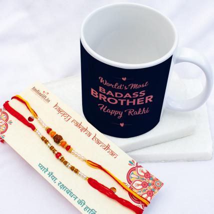 Badass Brother Mug & Rakhis Combo