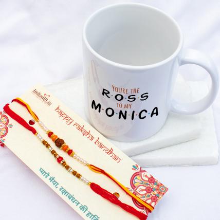 Ross Monica Mug & Rakhis Combo