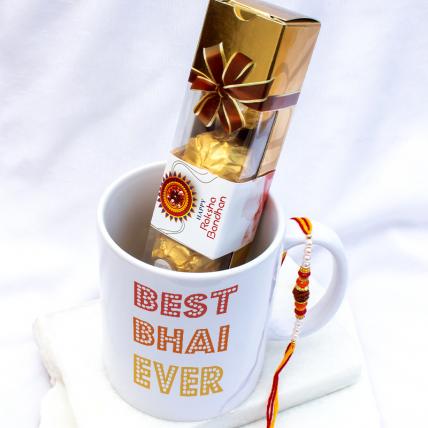 Best Bhai Ever Rakhi & Ferrero Rocher Combo
