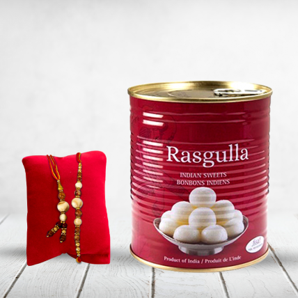 Rasgulla Tin with Lumba Rakhi