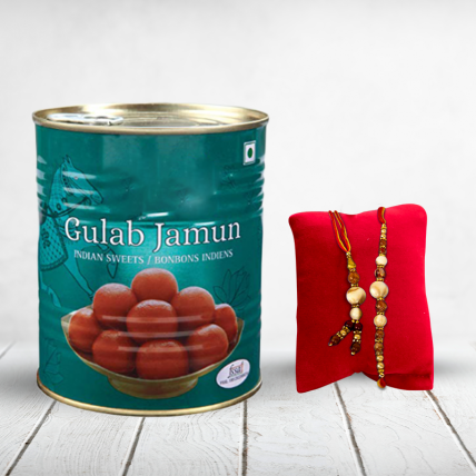 Gulam Jamun Tin with Lumba Rakhi