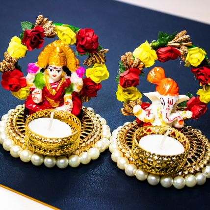 Lakshmi Ganesh Diya Set