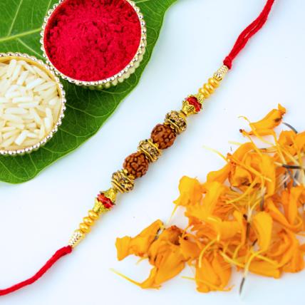 Beautiful Rudraksha Rakhi