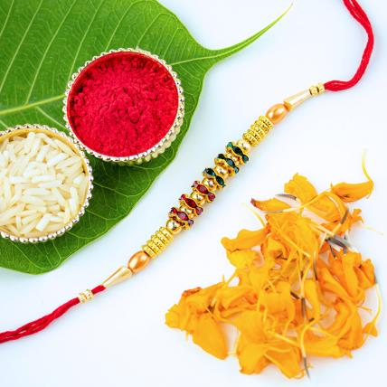 Red Green Mauli Rakhi
