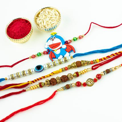 Coolest 5 Rakhis Set
