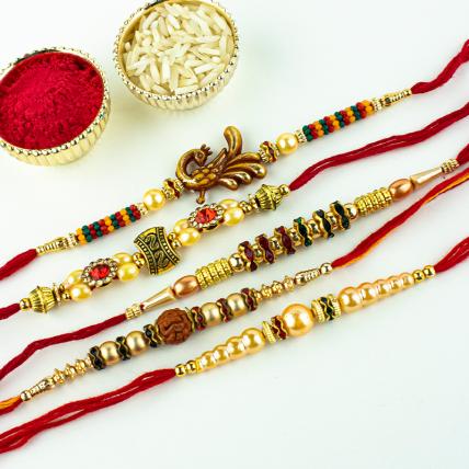 Pearly 5 Rakhis Combos 