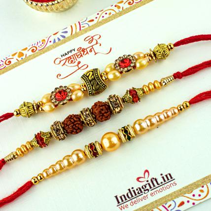 Mouli Rudraksh Rakhi Combo