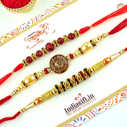 Exquisite 3 Rakhi Combo