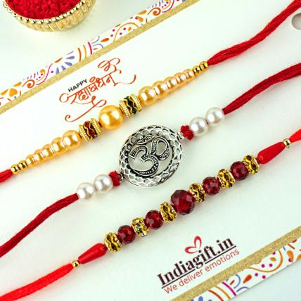 Special OM Mouli Rakhi Combo