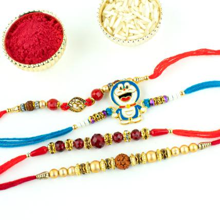 Pearl Rakhi Combo of 4