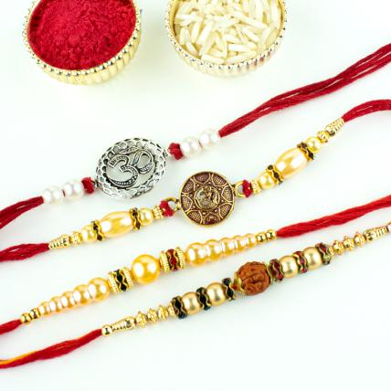 Special OM Rakhi Combo of 4