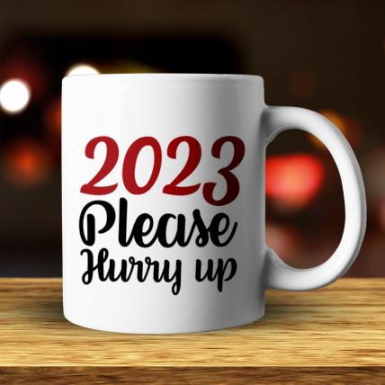 Hurry Up New Year Mug