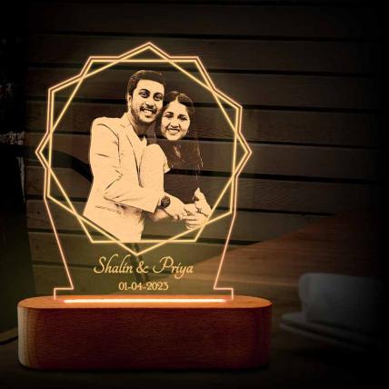 Lotus Light Photo Frame