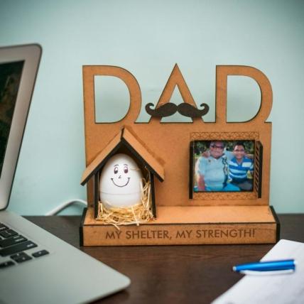 Dad My strength personalized egg lamp