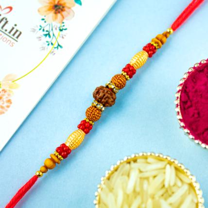 Studded Rudraksh Rakhi