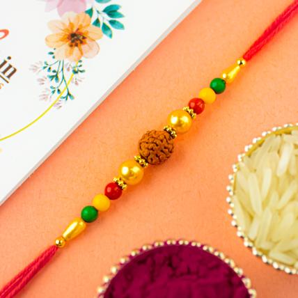 Beautiful Rudraksha Rakhi