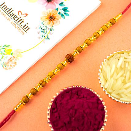 Rudraksh & Beads Rakhi