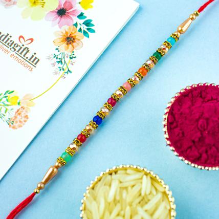 Special Leaf Pearl Rakhi