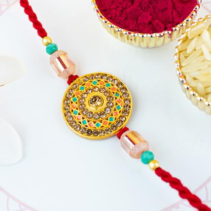 Beautiful Kundan Rakhi