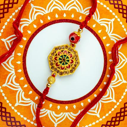 Colourful Kundan Rakhi