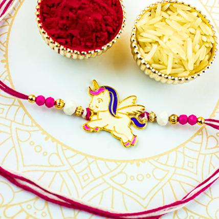 Beautiful Unicorn Kids Rakhi 