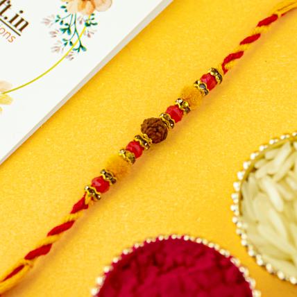 Single Rudraksha Rakhi