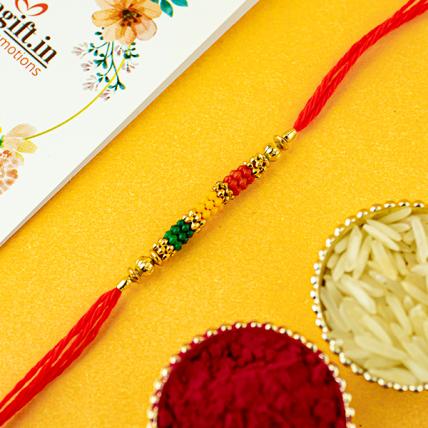 Multicolor Beautiful Pearl Rakhi