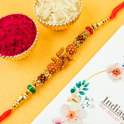 Swastik Beads Rakhi