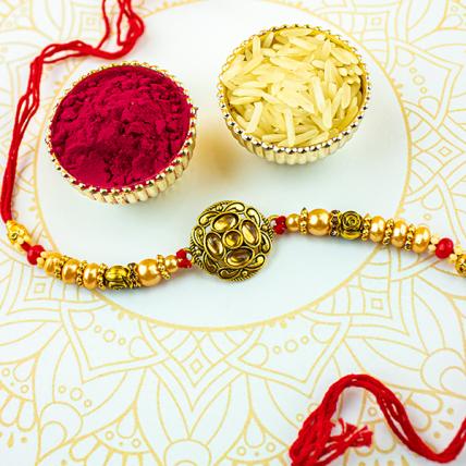 Kundan Pearl Rakhi