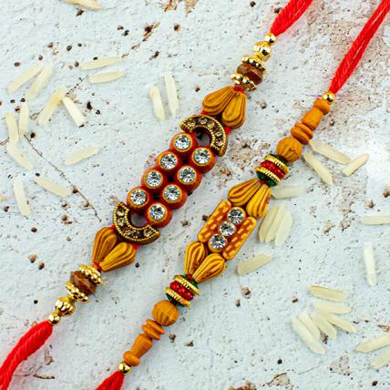 Beads Rakhi Combo