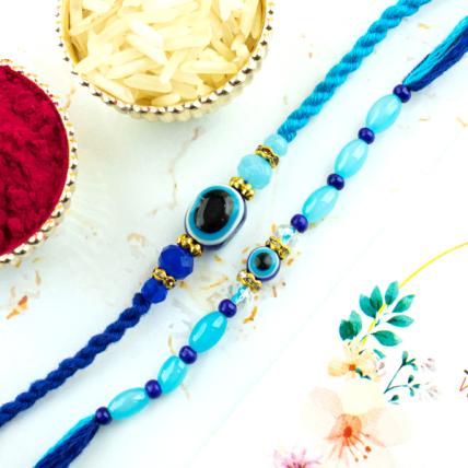 Designer Good Luck Rakhi Set