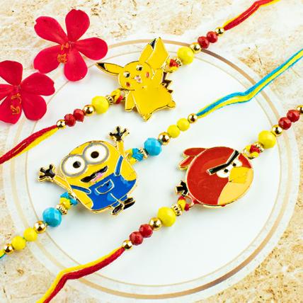 3 Kids Rakhi Set