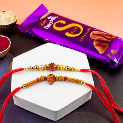 Bournville Treat with 2 Rakhis