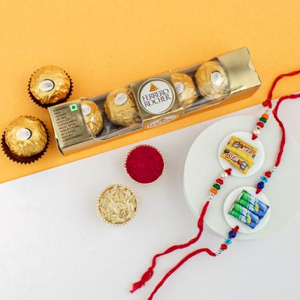 Kids Rakhi With Ferrero Rocher