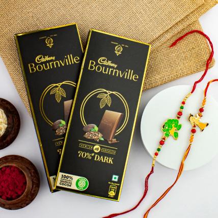 Beautiful Kids Rakhi with Bournville Chocolates