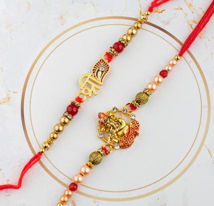 Shri Ganesha Rakhi Set