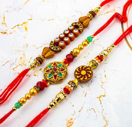 Beautiful Mouli Rakhi Combo