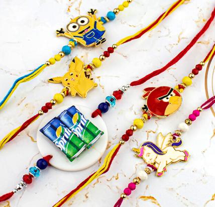 Coolest Rakhi Combo of 5