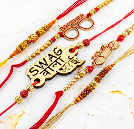 Swag Bro Rakhi Combo of 5