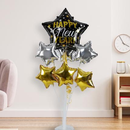 Starry New Year 2024 Balloon Bouquet