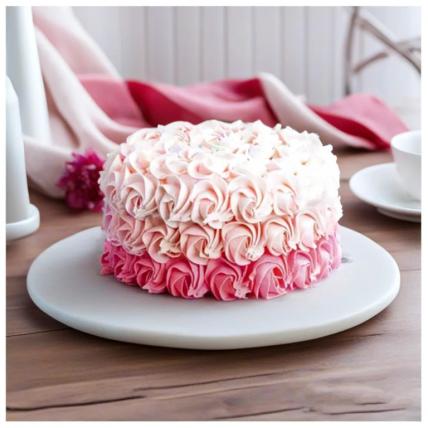 Colorful Roses Ombre Cake