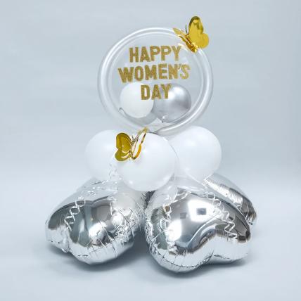 Shimmering Womens Day Balloon Bouquet