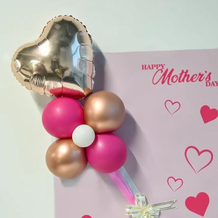 Beautiful Mothers Day Balloon Card