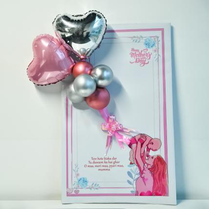 Hearty Mothers Day Balloon Card