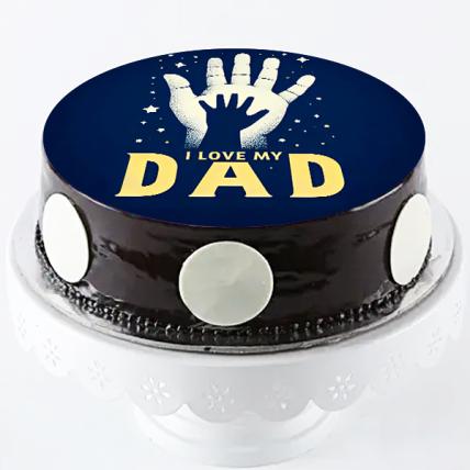 I Love My Dad Photo Cake