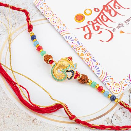 Om Rudraksha Rakhi