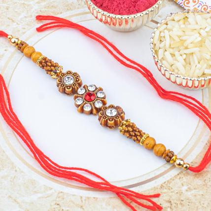 Pearl and Diamonte Rakhi String