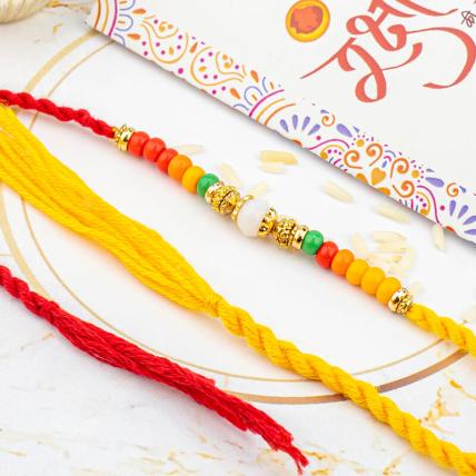 Colorful Beads Rakhi