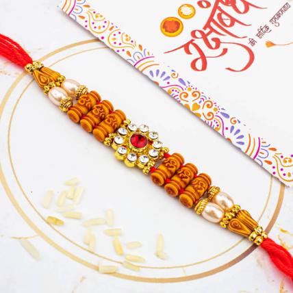 OM Beads Rakhi